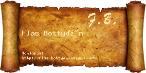 Flas Bottyán névjegykártya